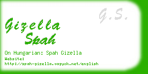 gizella spah business card